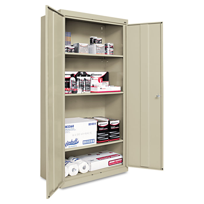 Economy Assembled Storage Cabinet, 36w x 18d x 72h, Putty