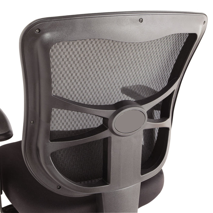 Alera Elusion Series Mesh Mid-Back Multifunction Chair, Supports Up to 275 lb, 17.7" to 21.4" Seat Height, Black