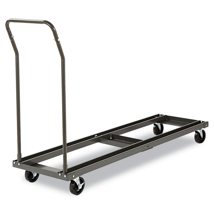 Chair/Table Cart, Metal, 600 lb Capacity, 20.86" x 50.78" to 72.04" x 43.3", Black