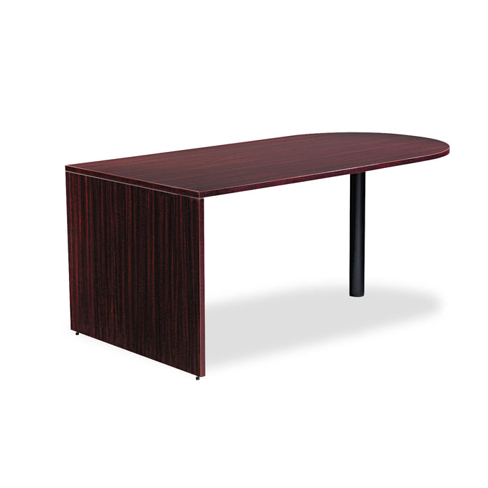 Alera Valencia Series D-Top Desk, 71" x 35.5" x 29.63", Mahogany