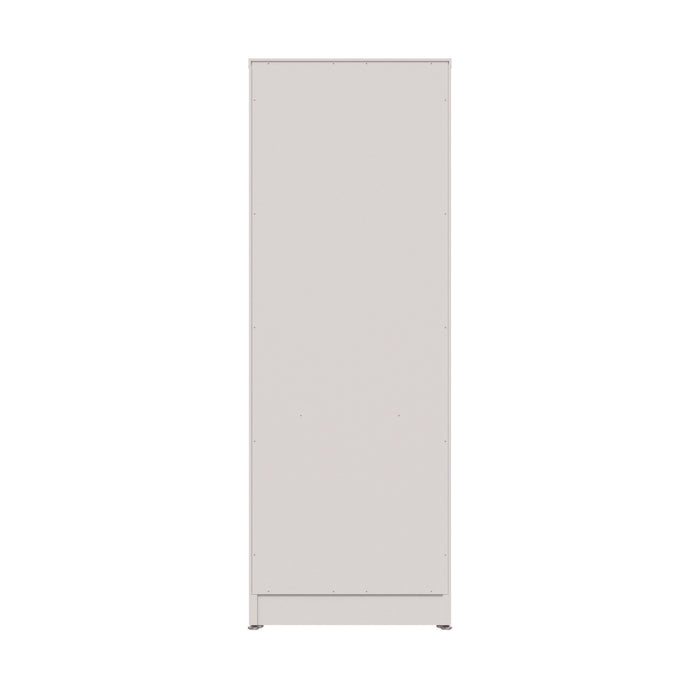 Three-Shelf Narrow-Footprint Bookcase, 15.75" x 11.42" x 44.33", White