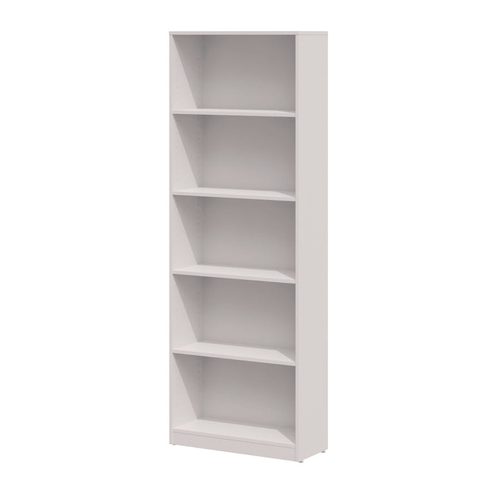 Five-Shelf Bookcase, 27.56" x 11.42" x 77.56", White