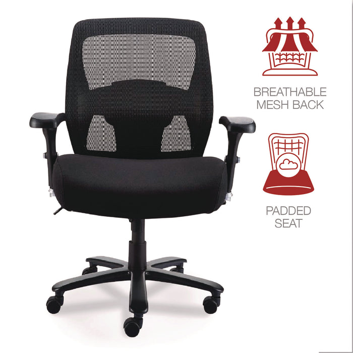 Alera Faseny Series Big and Tall Manager Chair, Supports Up to 400 lbs, 17.48" to 21.73" Seat Height, Black Seat/Back/Base