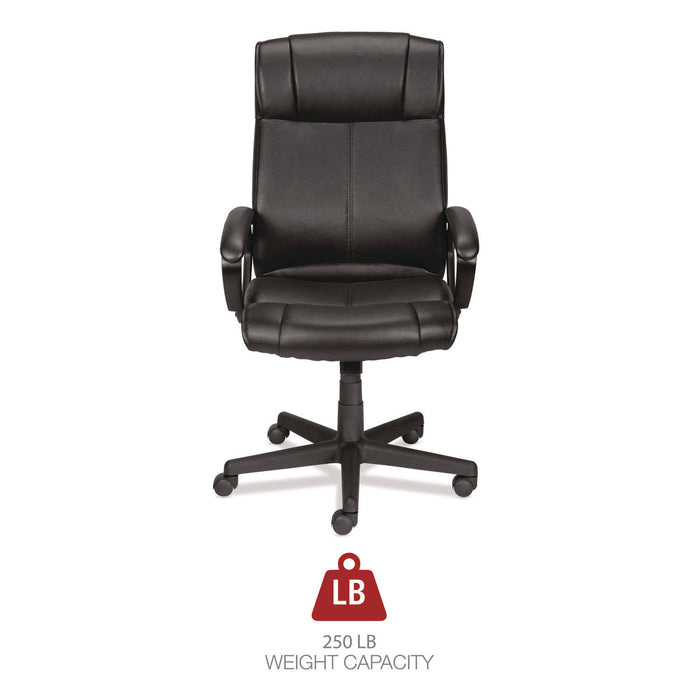 Alera Dalibor Series Manager Chair, Supports Up to 250 lb, 17.5" to 21.3" Seat  Height, Black Seat/Back, Black Base