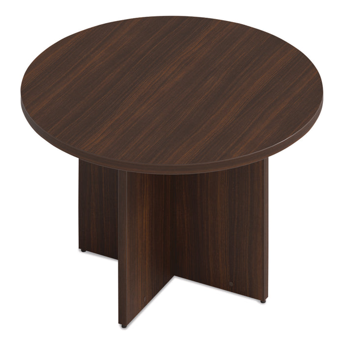 Alera Seville Round Conference Table, Round, 48" Diameter, Mahogany