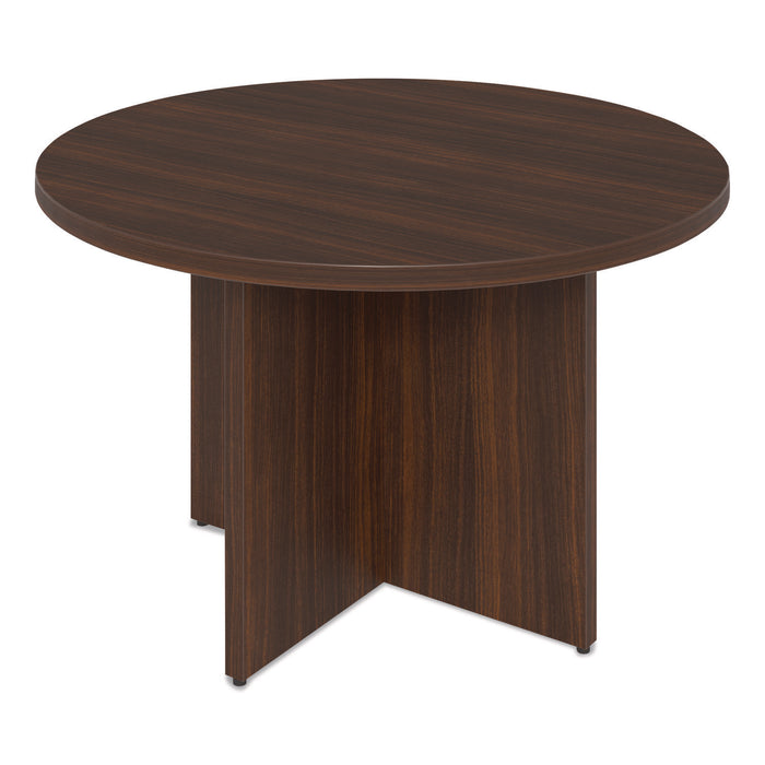 Alera Seville Round Conference Table, Round, 48" Diameter, Mahogany