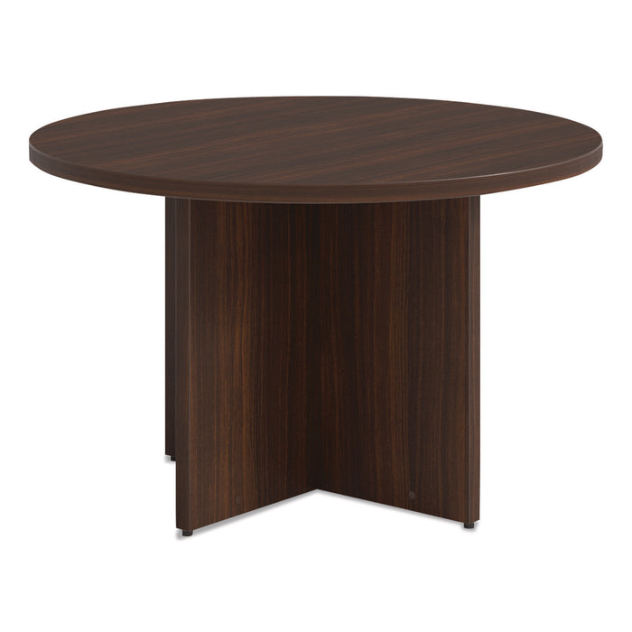 Alera Seville Round Conference Table, Round, 48" Diameter, Mahogany