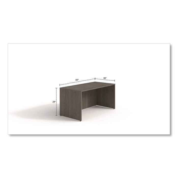 Alera Seville Series Desk Shell, 60" x 30" x 29", Walnut