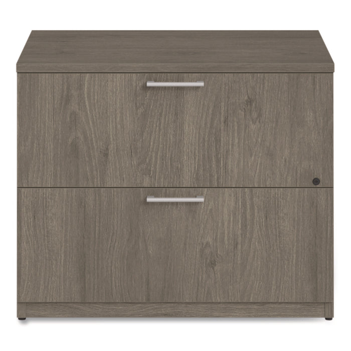 Alera Seville Series Lateral File Cabinet, 2 Legal-Size File Drawers, Walnut, 36" x 24" x 29"