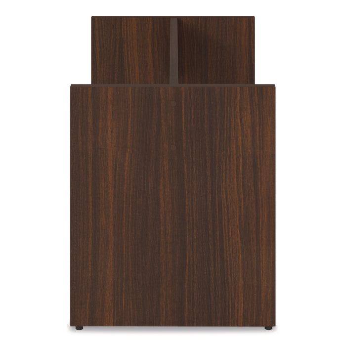 Alera Seville 96" Wide Conference Table Base, 50w x 22d x 28h, Mahogany