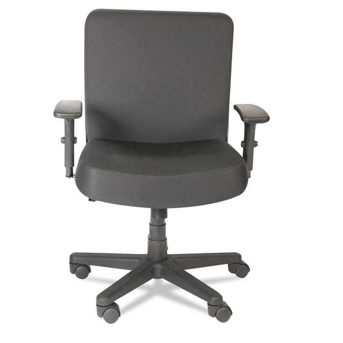 Alera XL Series Big/Tall Mid-Back Task Chair, Supports Up to 500 lb, 17.5" to 21" Seat Height, Black