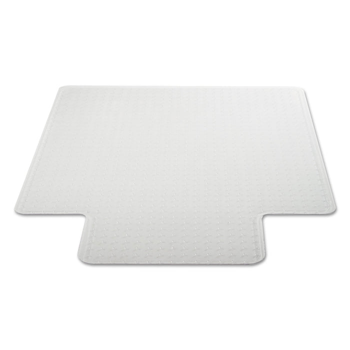 Moderate Use Studded Chair Mat for Low Pile Carpet, 36 x 48, Lipped, Clear