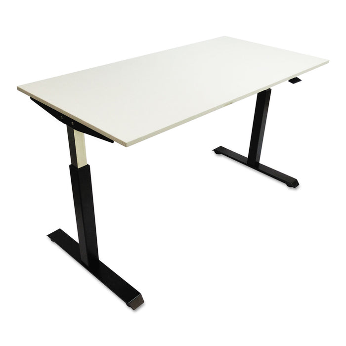 AdaptivErgo Sit-Stand Pneumatic Height-Adjustable Table Base, 59.06" x 28.35" x 26.18" to 39.57", Black