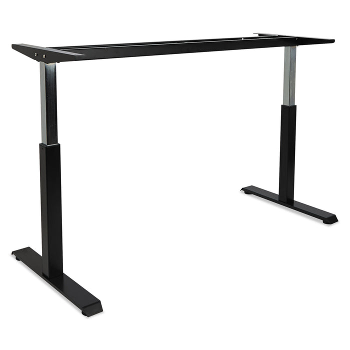 AdaptivErgo Sit-Stand Pneumatic Height-Adjustable Table Base, 59.06" x 28.35" x 26.18" to 39.57", Black