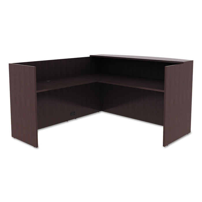 Alera Valencia Reversible Reception Return, 44.13w x 23.63d x 41.5h, Espresso