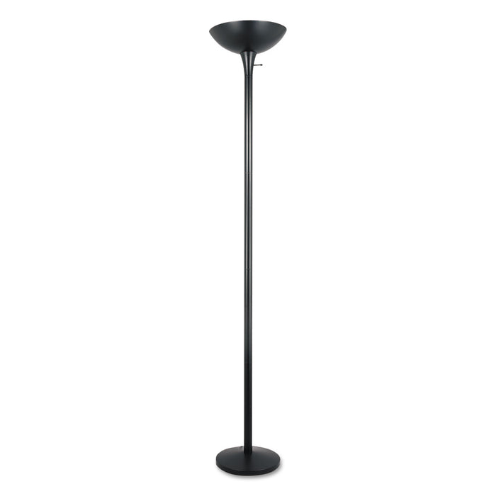 Torchier Floor Lamp, 12.5w x 12.5d x 72h, Matte Black