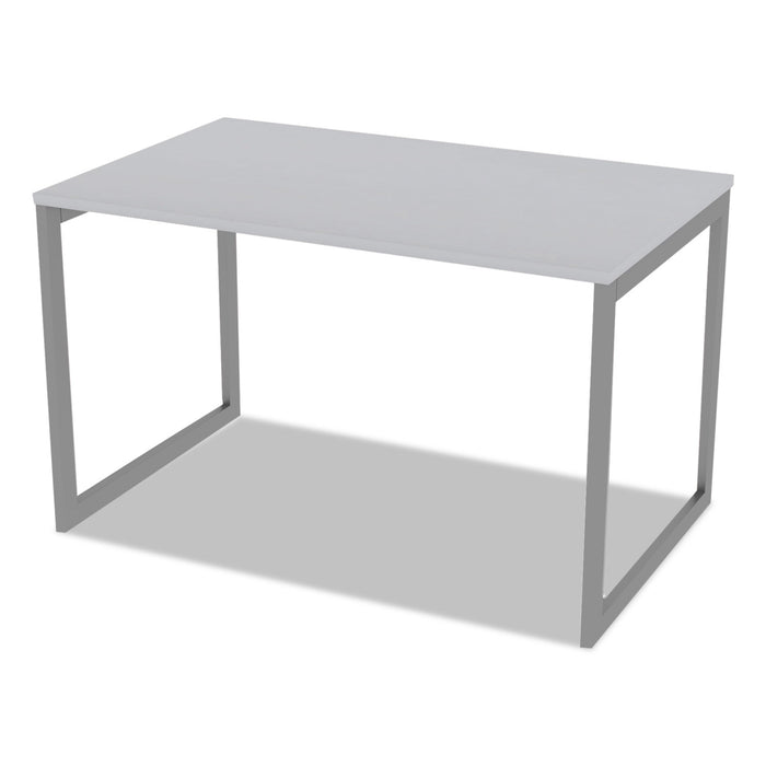 Alera Open Office Desk Series Adjustable O-Leg Desk Base, 47.25 to 70.78w x 29.5d x 28.5h, Silver