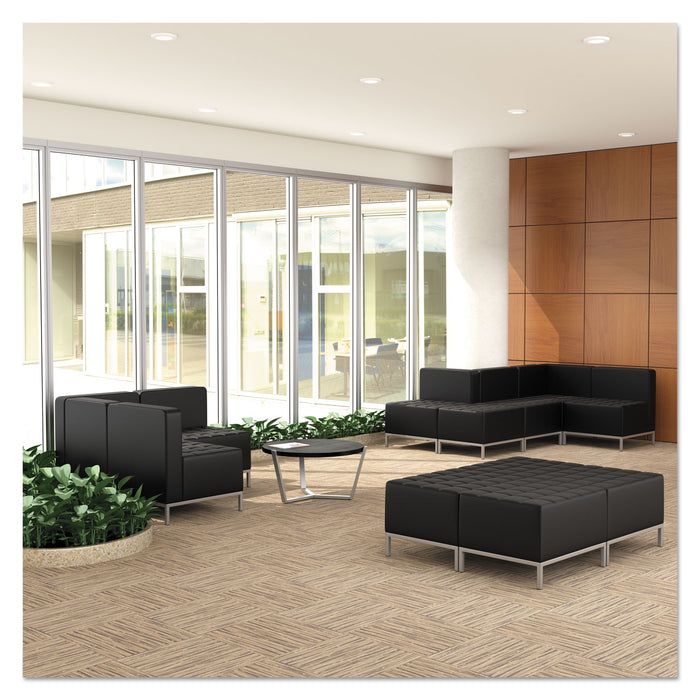 Alera QUB Series Corner Sectional, 26.38" x 26.38" x 30.5", Black