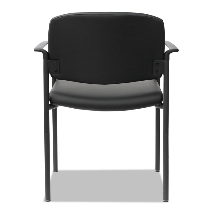 Alera Sorrento Series Ultra-Cushioned Stacking Guest Chair, 25.59" x 24.01" x 33.85", Black, 2/Carton