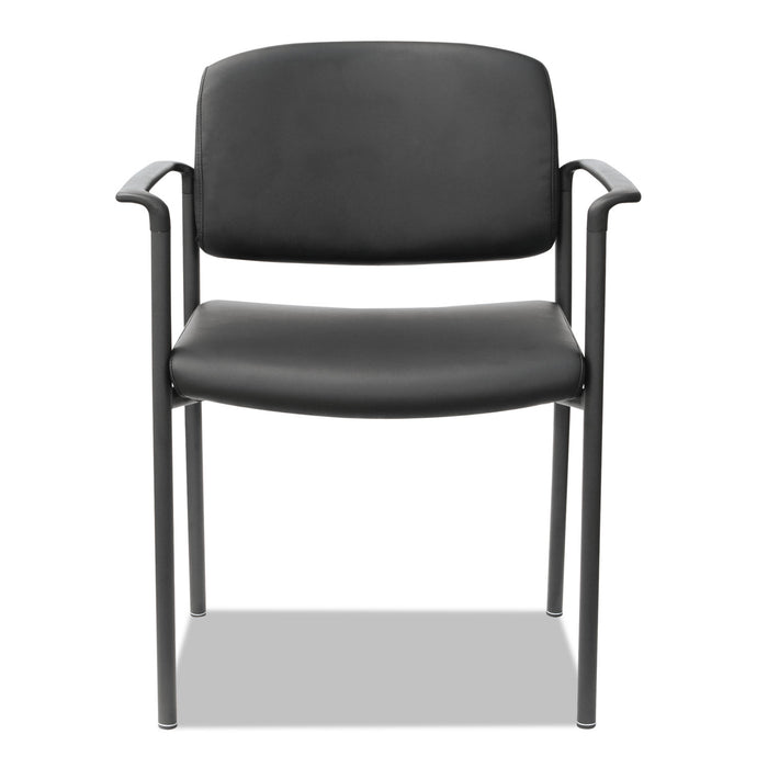 Alera Sorrento Series Ultra-Cushioned Stacking Guest Chair, 25.59" x 24.01" x 33.85", Black, 2/Carton