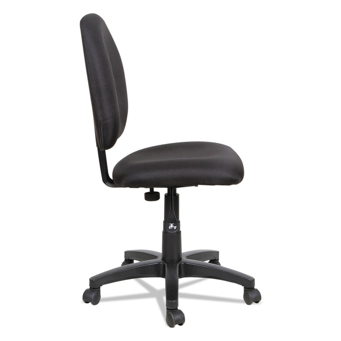 Alera Essentia Series Swivel Task Chair, Supports Up to 275 lb, 17.71" to 22.44" Seat Height, Black