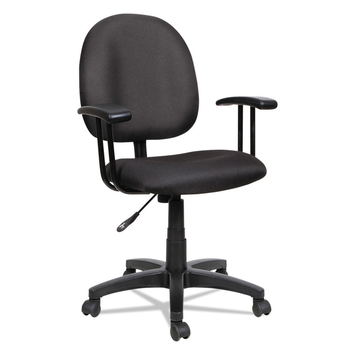 Alera Essentia Series Swivel Task Chair, Supports Up to 275 lb, 17.71" to 22.44" Seat Height, Black