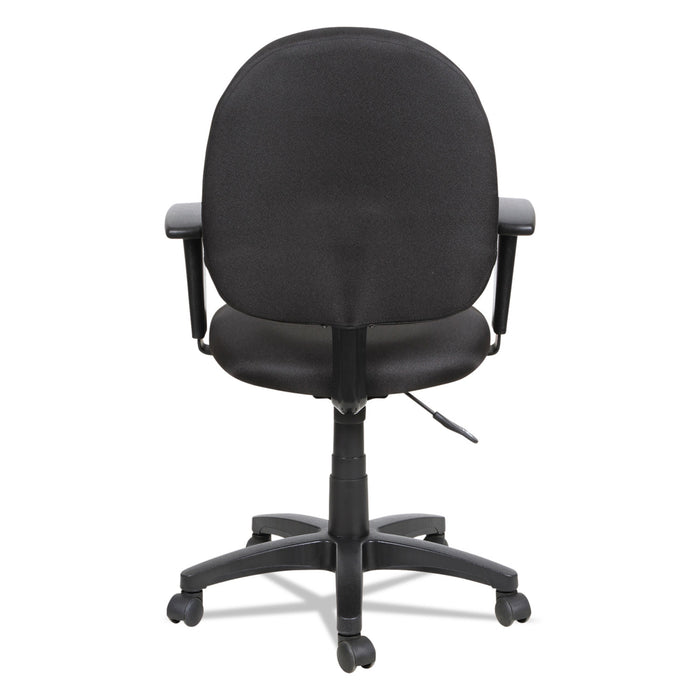 Alera Essentia Series Swivel Task Chair with Adjustable Arms, Supports Up to 275 lb, 17.71" to 22.44" Seat Height, Black