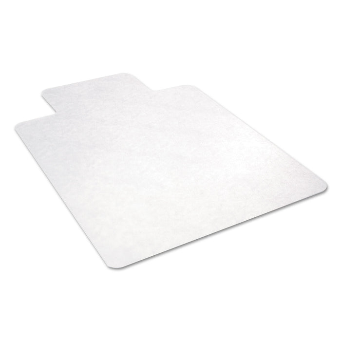 All Day Use Non-Studded Chair Mat for Hard Floors, 45 x 53, Wide Lipped, Clear