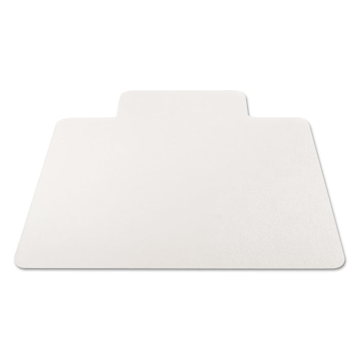 All Day Use Non-Studded Chair Mat for Hard Floors, 45 x 53, Wide Lipped, Clear