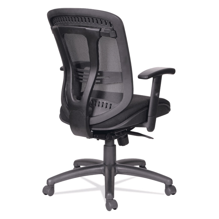 Alera Eon Series Multifunction Mid-Back Cushioned Mesh Chair, Supports Up to 275 lb, 18.11" to 21.37" Seat Height, Black