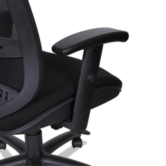 Alera Eon Series Multifunction Mid-Back Cushioned Mesh Chair, Supports Up to 275 lb, 18.11" to 21.37" Seat Height, Black