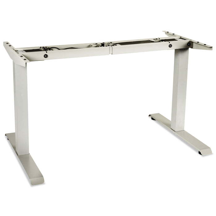 AdaptivErgo Sit-Stand Two-Stage Electric Height-Adjustable Table Base, 48.06" x 24.35" x 27.5" to 47.2", Gray