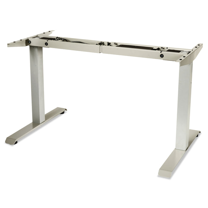 AdaptivErgo Sit-Stand Two-Stage Electric Height-Adjustable Table Base, 48.06" x 24.35" x 27.5" to 47.2", Gray