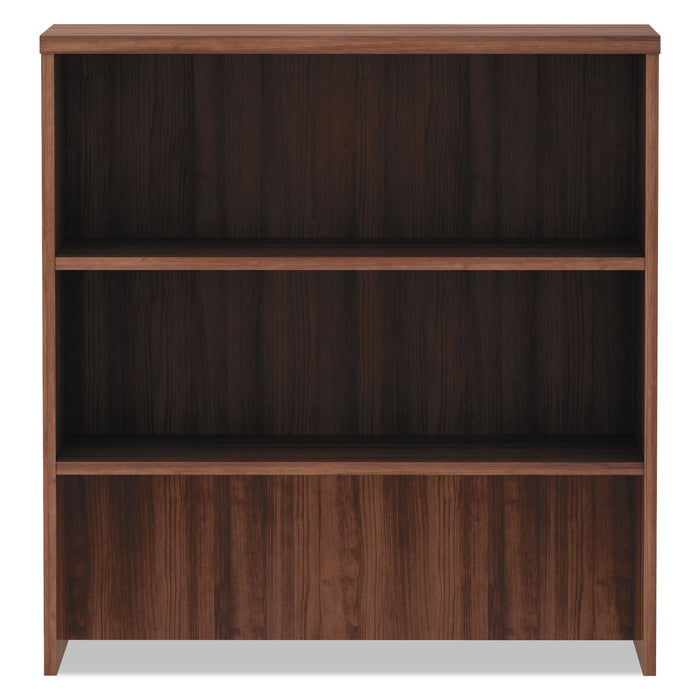 Alera Valencia Series Hutch, 3 Compartments, 34.13w x 15d x 35.38h, Modern Walnut