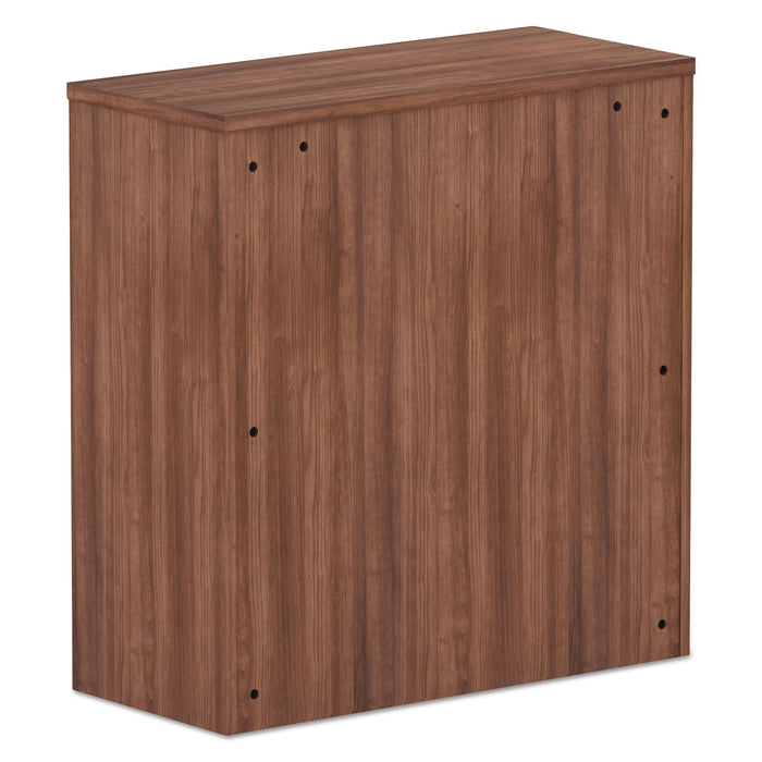 Alera Valencia Series Hutch, 3 Compartments, 34.13w x 15d x 35.38h, Modern Walnut