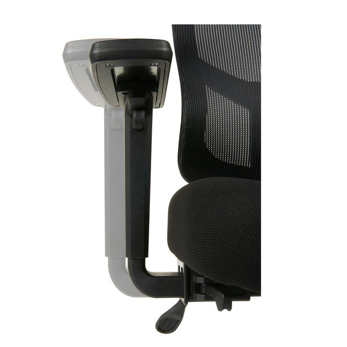 Alera Elusion II Series Suspension Mesh Mid-Back Synchro Seat Slide Chair, Supports 275 lb, 16.34" to 20.35" Seat, Black