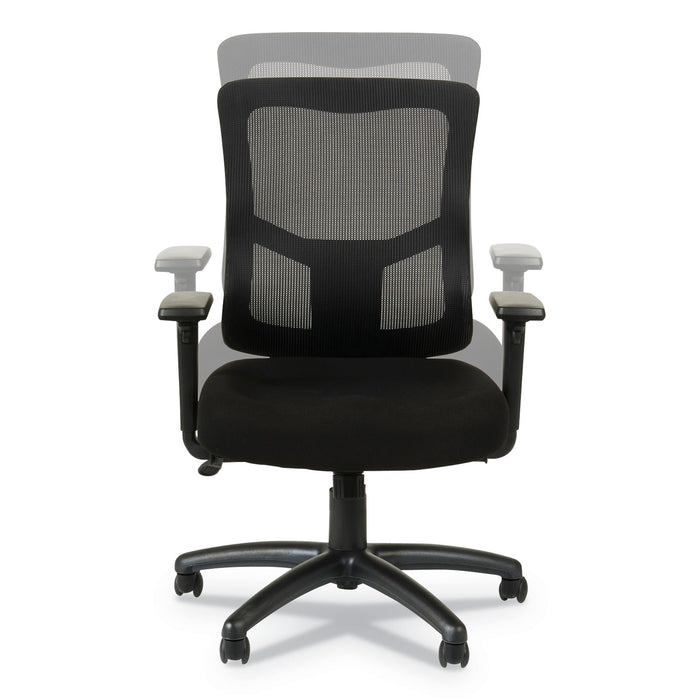 Alera Elusion II Series Mesh Mid-Back Swivel/Tilt Chair, Adjustable Arms, Supports 275lb, 17.51" to 21.06" Seat Height, Black