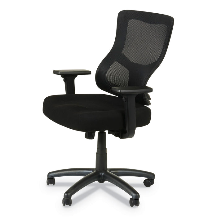 Alera Elusion II Series Mesh Mid-Back Swivel/Tilt Chair, Adjustable Arms, Supports 275lb, 17.51" to 21.06" Seat Height, Black