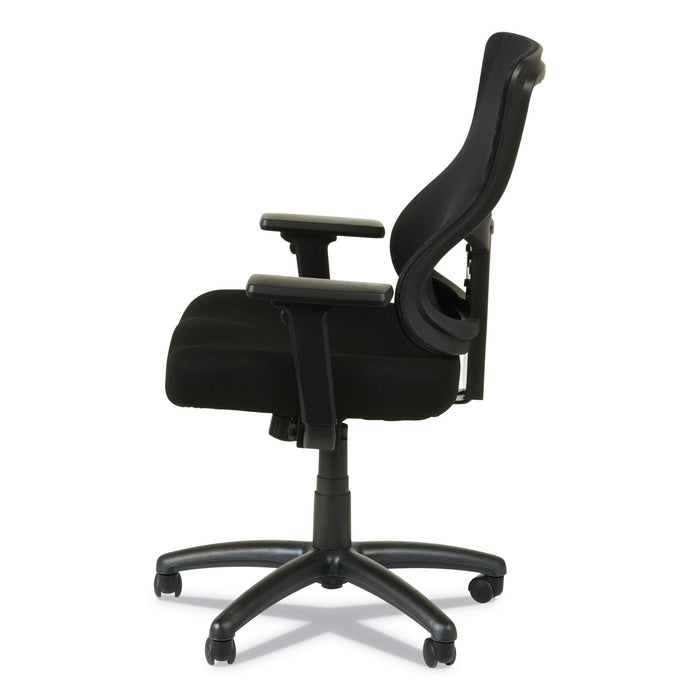 Alera Elusion II Series Mesh Mid-Back Swivel/Tilt Chair, Adjustable Arms, Supports 275lb, 17.51" to 21.06" Seat Height, Black