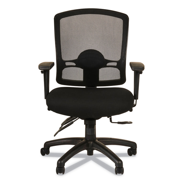 Alera Etros Series Mid-Back Multifunction with Seat Slide Chair, Supports Up to 275 lb, 17.83" to 21.45" Seat Height, Black