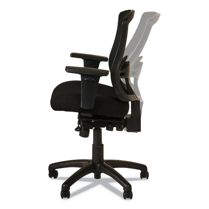 Alera Etros Series Mid-Back Multifunction with Seat Slide Chair, Supports Up to 275 lb, 17.83" to 21.45" Seat Height, Black