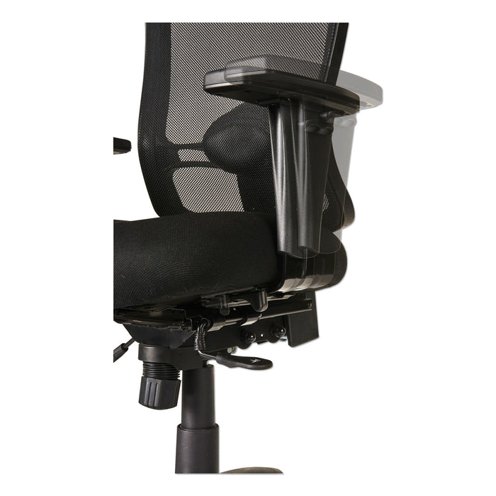 Alera Etros Series Mid-Back Multifunction with Seat Slide Chair, Supports Up to 275 lb, 17.83" to 21.45" Seat Height, Black