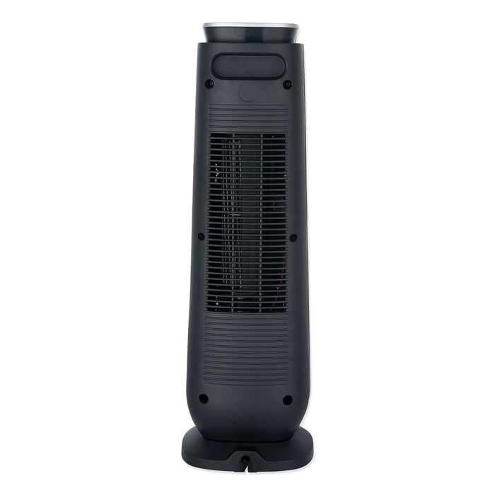 Ceramic Heater Tower with Remote Control, 1,500 W, 7.17 x 7.17 x 22.95, Black