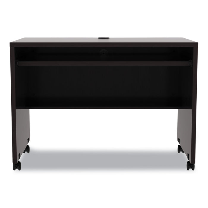 Alera Valencia Series Mobile Workstation Desk, 41.38" x 23.63" x 30", Espresso