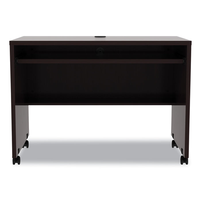 Alera Valencia Series Mobile Workstation Desk, 41.38" x 23.63" x 30", Espresso