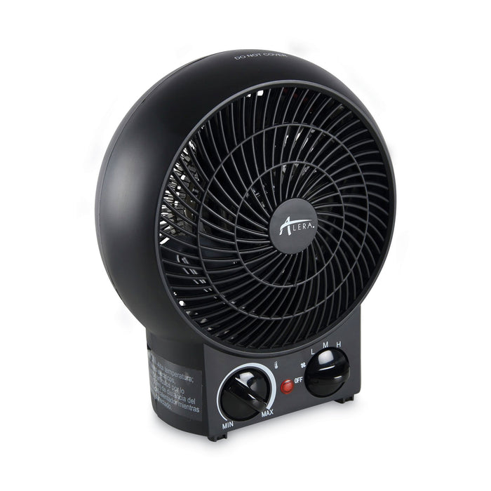 Heater Fan, 1,500 W, 8.25 x 4.37 x 9.5, Black