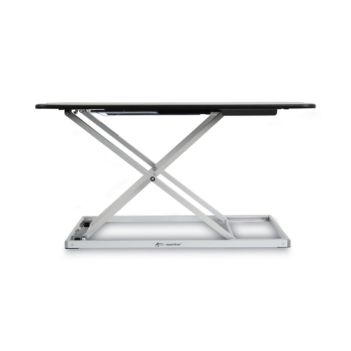 AdaptivErgo Laptop Lifting Workstation, 31.25" x 12.63" x 1.38" to 16", Black/Silver