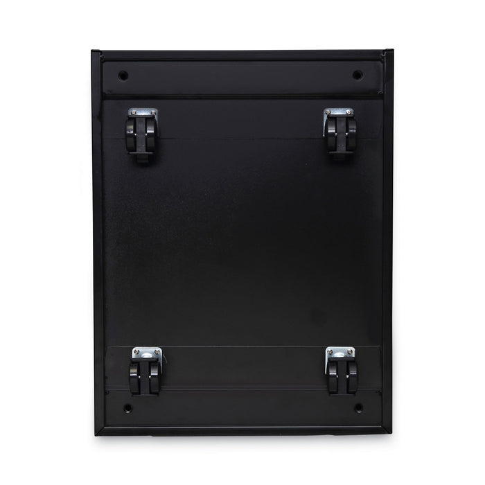 File Pedestal, Left or Right, 3-Drawers: Box/Box/File, Legal/Letter, Black, 14.96" x 19.29" x 27.75"