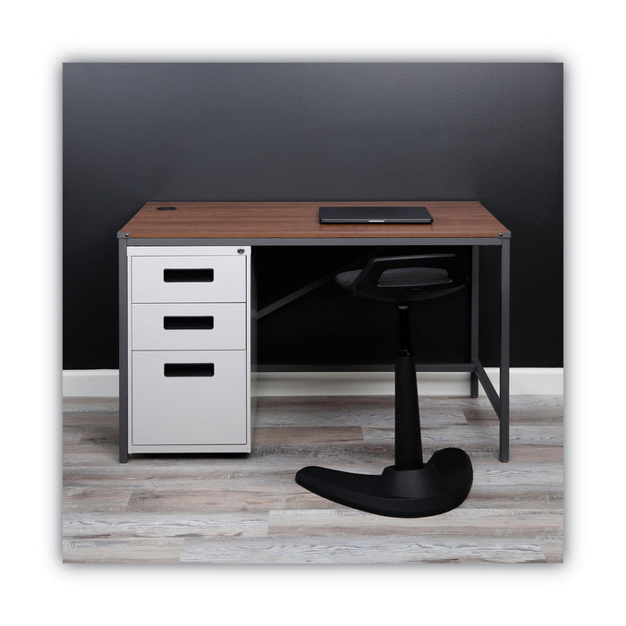 File Pedestal, Left or Right, 3-Drawers: Box/Box/File, Legal/Letter, Light Gray, 14.96" x 19.29" x 27.75"