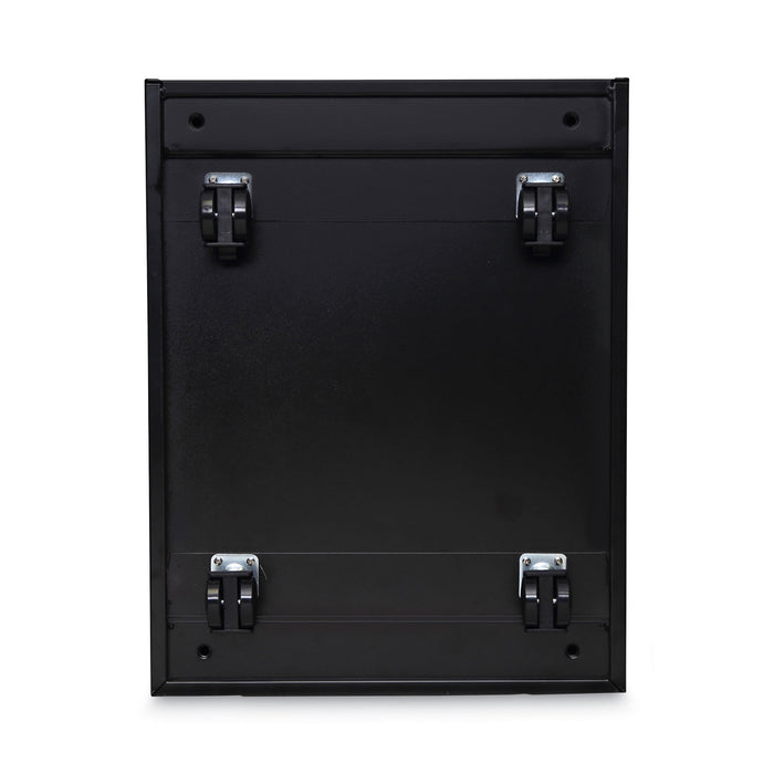 File Pedestal, Left or Right, 2-Drawers: Box/File, Legal/Letter, Black, 14.96" x 19.29" x 21.65"